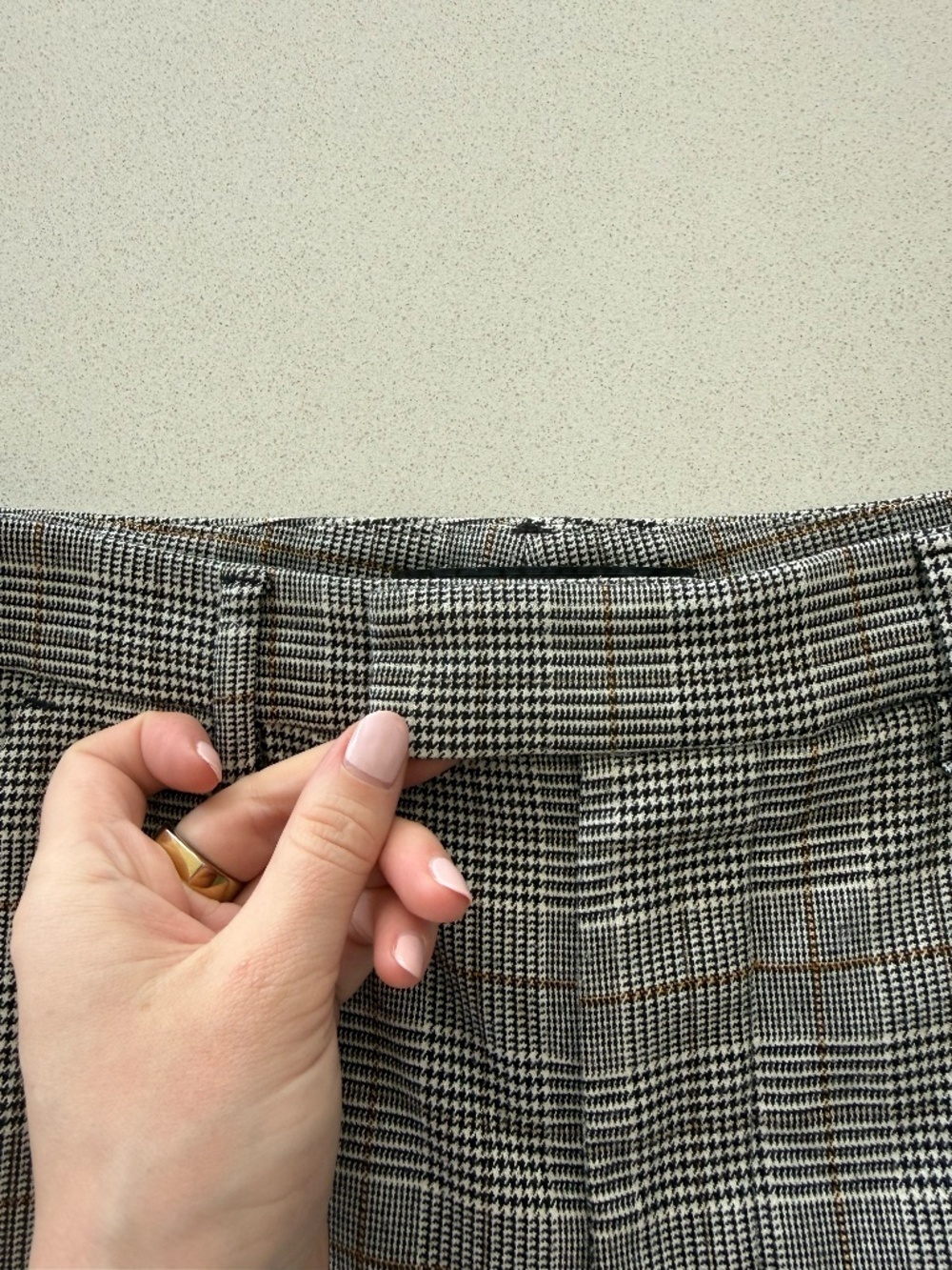 Zara Straight Leg Prince of Wales / Glen plaid Trousers – Size 2 - Picture 7 of 11